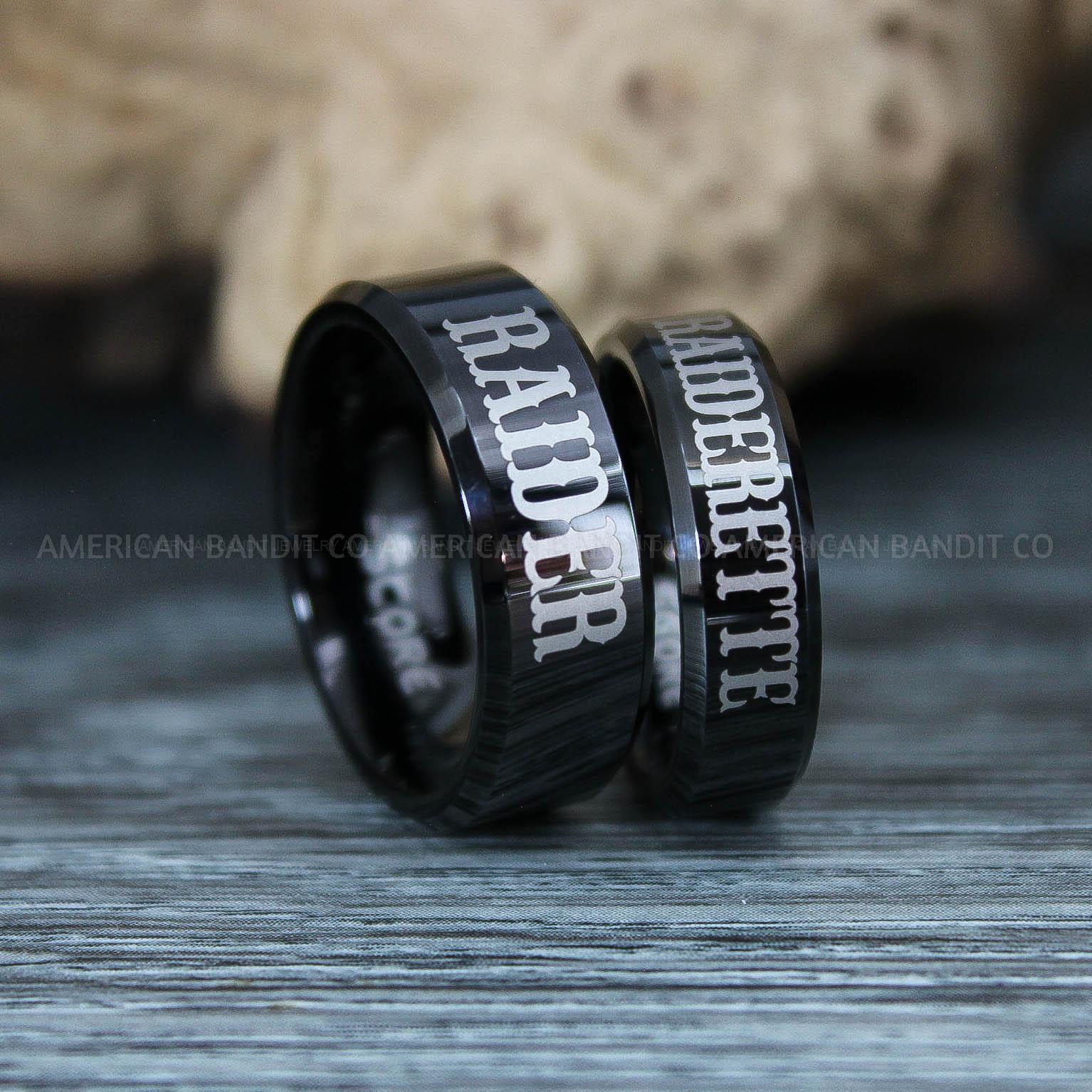IMG_9840 Raiders Ring, Raider Ring, Raiderette Ring, Couple Rings, Couple Wedding Rings, Couple Wedding Bands - Image 1