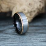 Silver Rings, Silver Wedding Rings, Silver Wedding Bands, Silver Tungsten Wedding Rings - Image 4