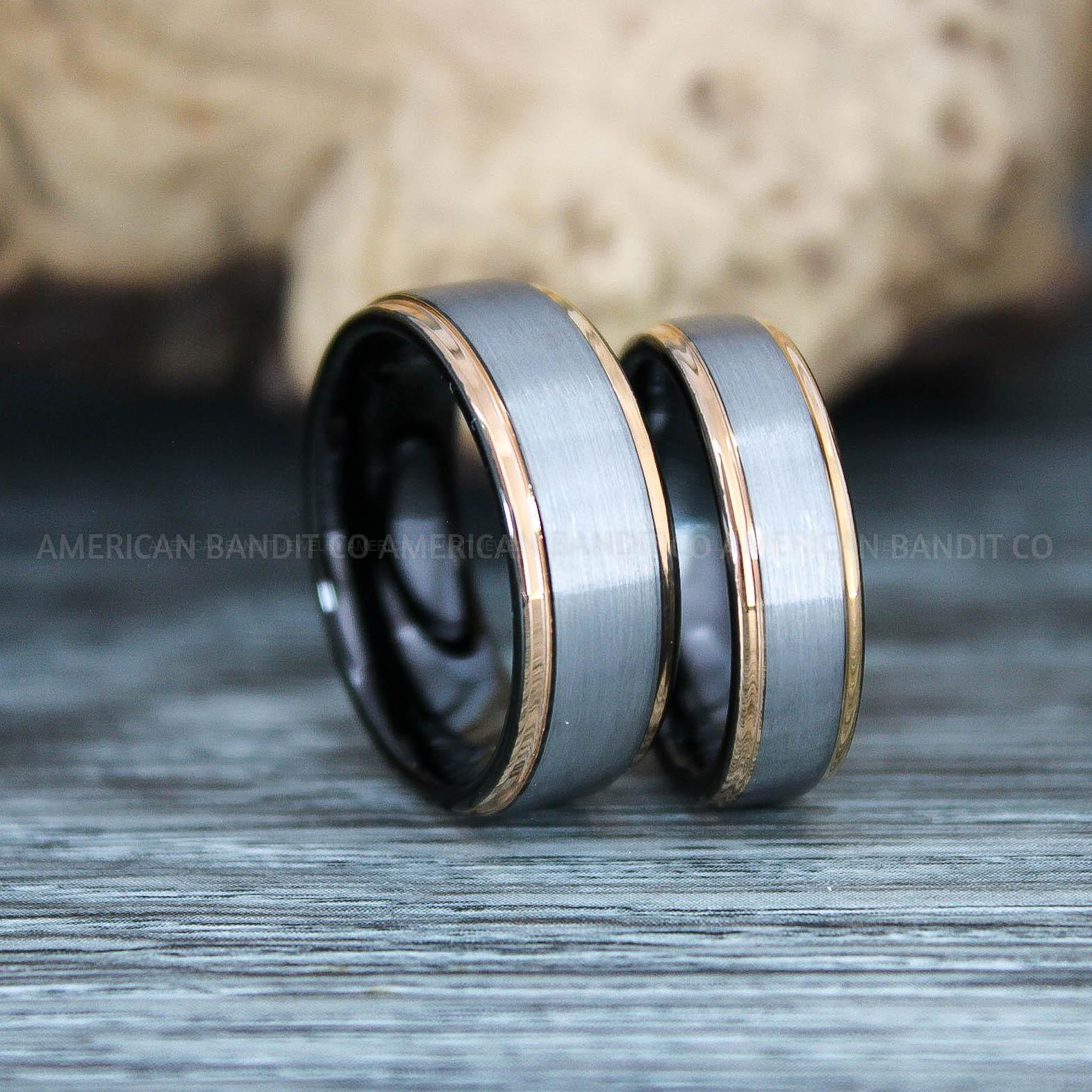 IMG_9862 Silver Rings, Silver Wedding Rings, Silver Wedding Bands, Silver Tungsten Wedding Rings - Image 1