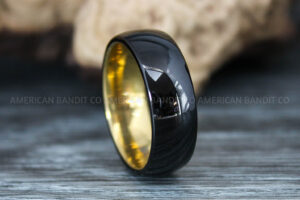 Black Ring, Black Wedding Ring, Black Wedding Band, Black Tungsten Wedding Ring
