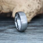 Silver Ring, Silver Wedding Ring, Silver Wedding Band, Silver Tungsten Wedding Ring