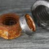 IMG_0333 Damascus Steel Rings, Damascus Steel Wedding Rings, Damascus Steel Wedding Bands, Black Wedding Ring, Black Damascus Steel Wedding Ring