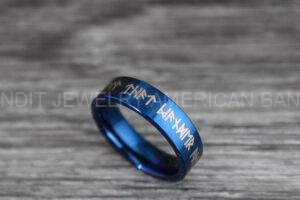 Til Valhalla Ring, Vikings Ring, Runes Ring, Nordic Ring, Norsemen Ring, Nordic Runes Ring