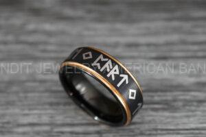 Til Valhalla Ring, Vikings Ring, Runes Ring, Nordic Ring, Norsemen Ring, Nordic Runes Ring