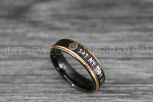 Til Valhalla Ring, Vikings Ring, Runes Ring, Nordic Ring, Norsemen Ring, Nordic Runes Ring