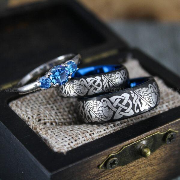 Aztec Rings, Aztec Jewelry, Aztec Wedding Bands, Mayan Aztec Rings, Mayan Wedding Bands, Mayan Jewelry, Tribal Wedding Rings, Tribal Jewelry