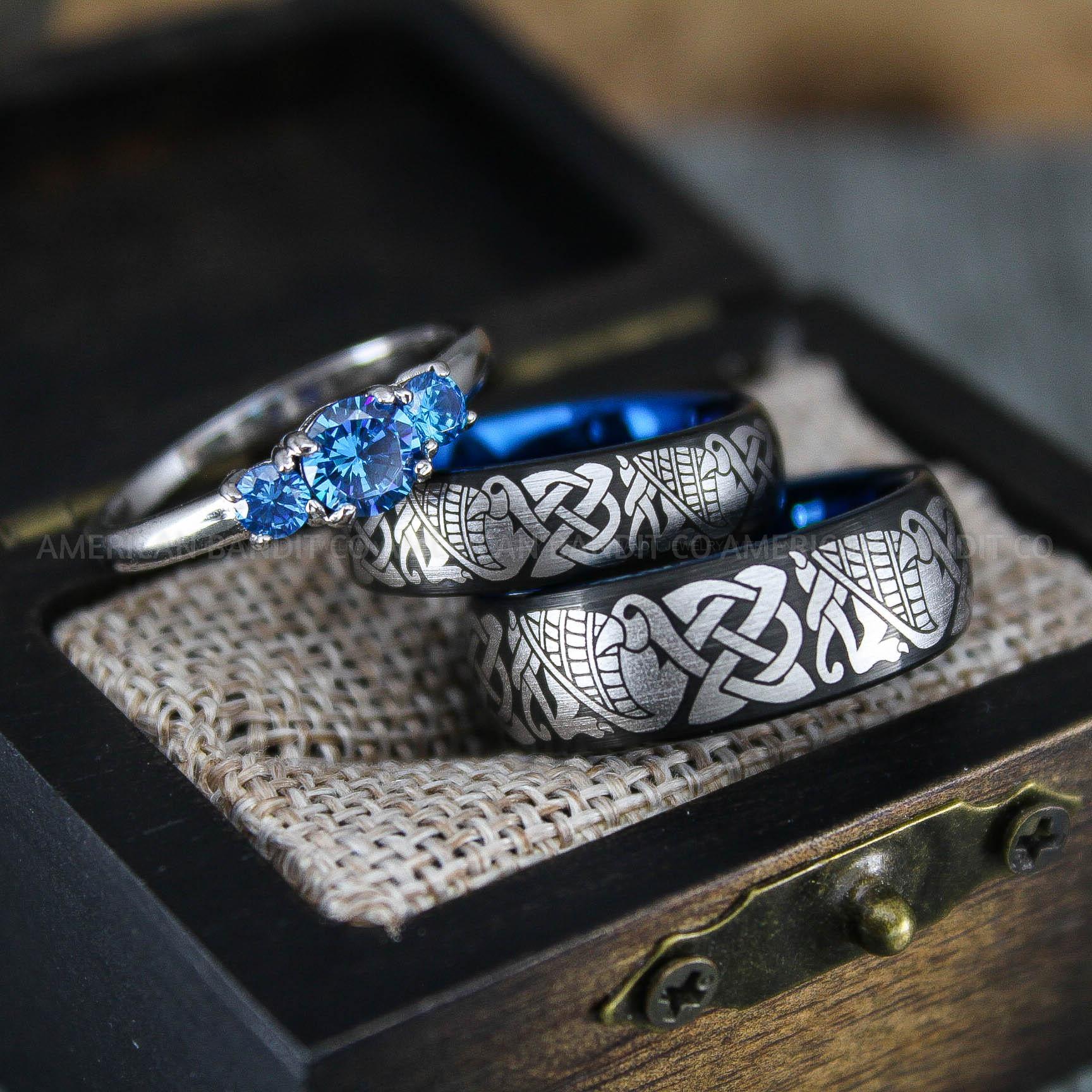 IMG_1416 Aztec Rings, Aztec Jewelry, Aztec Wedding Bands, Mayan Aztec Rings, Mayan Wedding Bands, Mayan Jewelry, Tribal Wedding Rings, Tribal Jewelry - Image 1