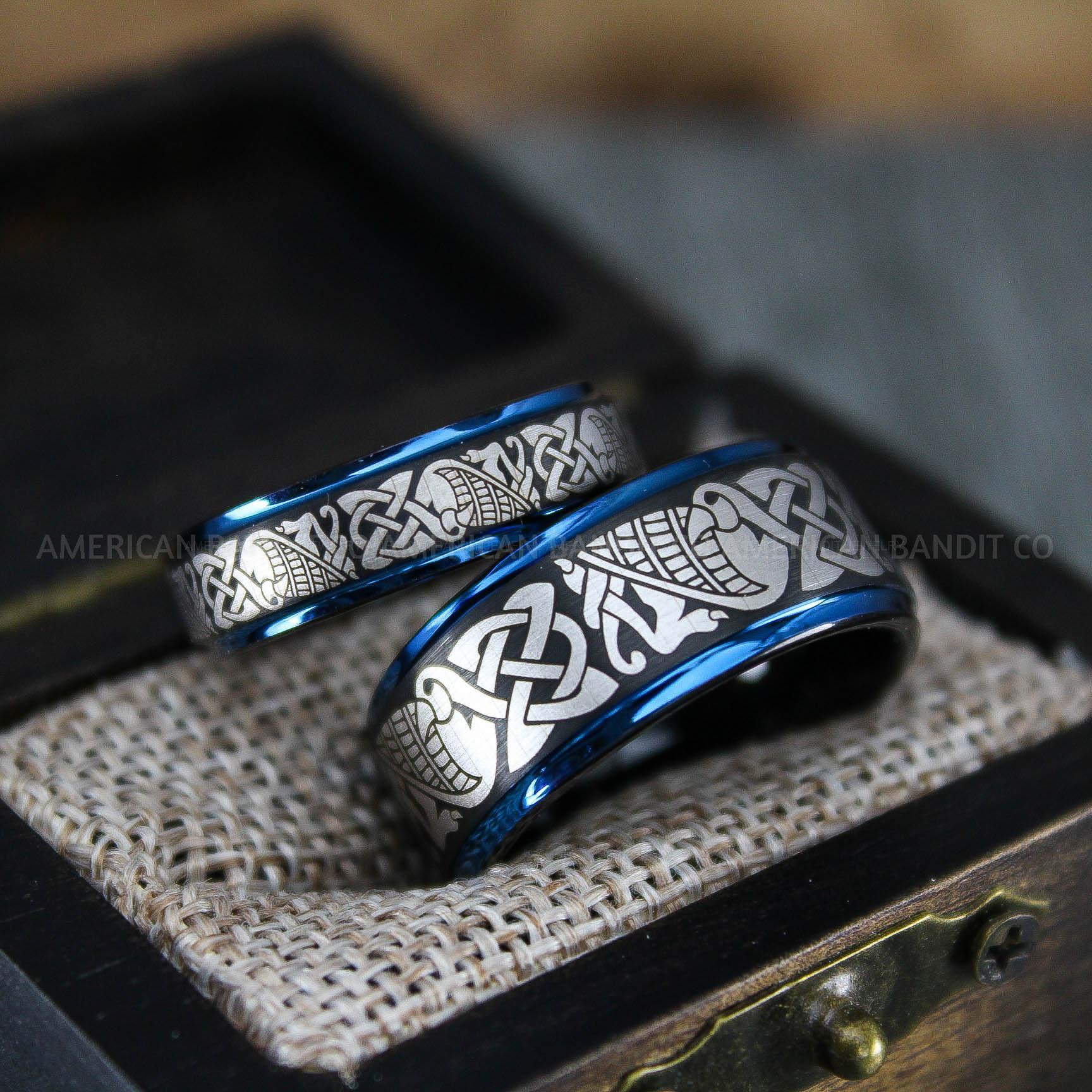 IMG_1421 Aztec Rings, Aztec Jewelry, Aztec Wedding Bands, Mayan Aztec Rings, Mayan Wedding Bands, Mayan Jewelry, Tribal Wedding Rings, Tribal Jewelry - Image 1